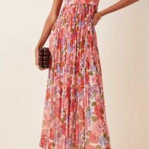 Zimmermann Poppy Frill-Trimmed Silk Midi Dress BNW